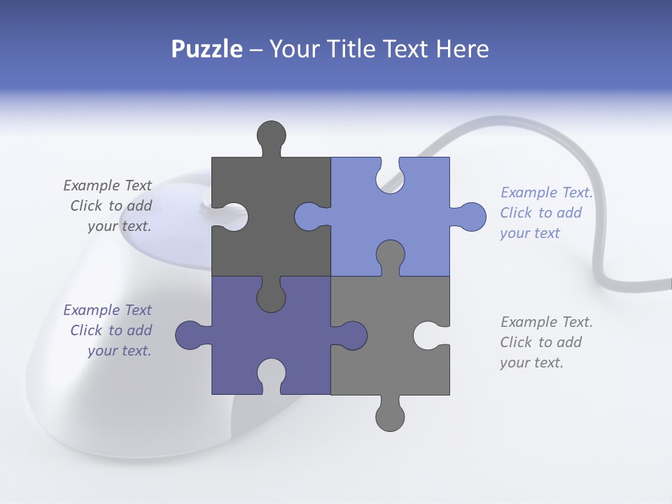 Parallel Compact Blue PowerPoint Template