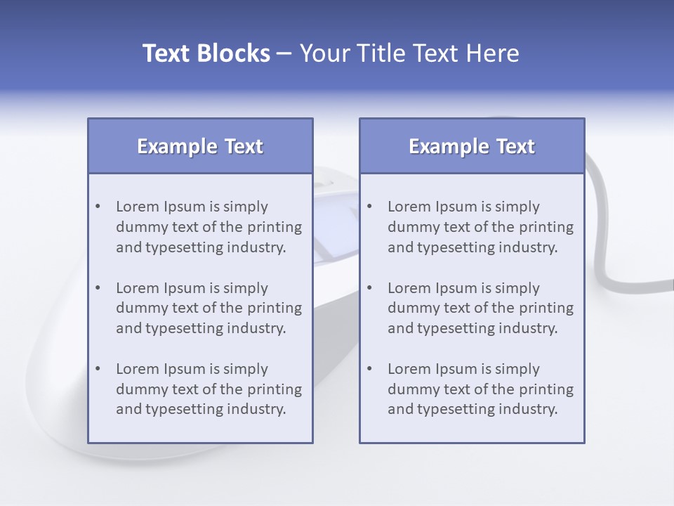 Parallel Compact Blue PowerPoint Template