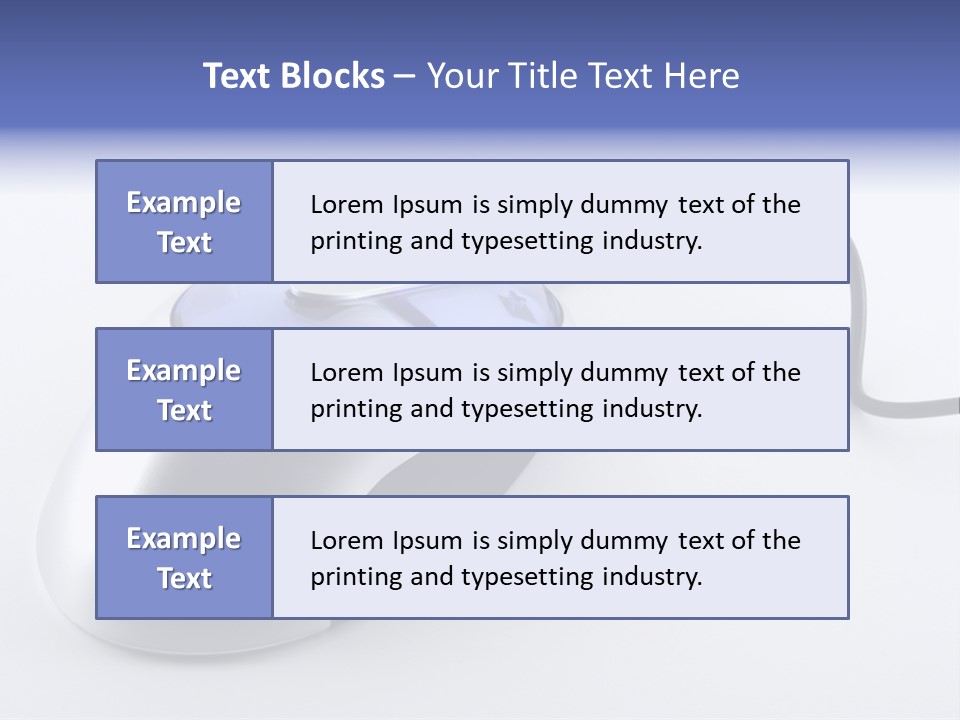 Parallel Compact Blue PowerPoint Template