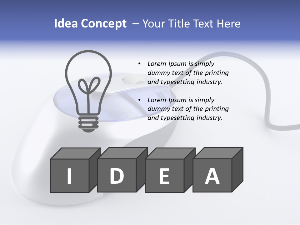 Parallel Compact Blue PowerPoint Template
