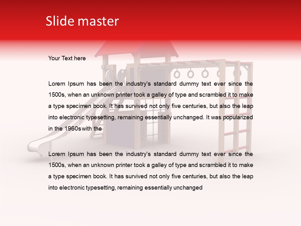 Red Site Cgi PowerPoint Template