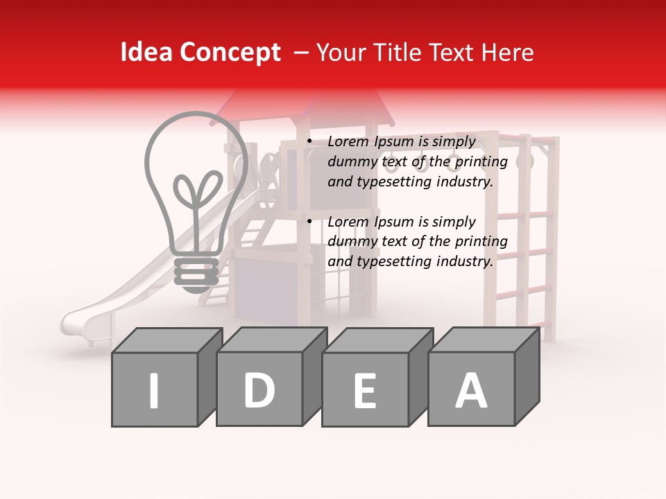 Red Site Cgi PowerPoint Template