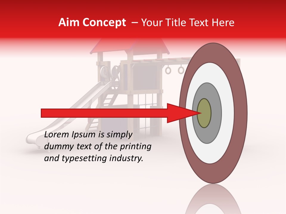 Red Site Cgi PowerPoint Template