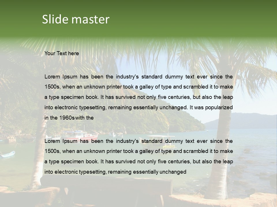 Transportation View Nature PowerPoint Template