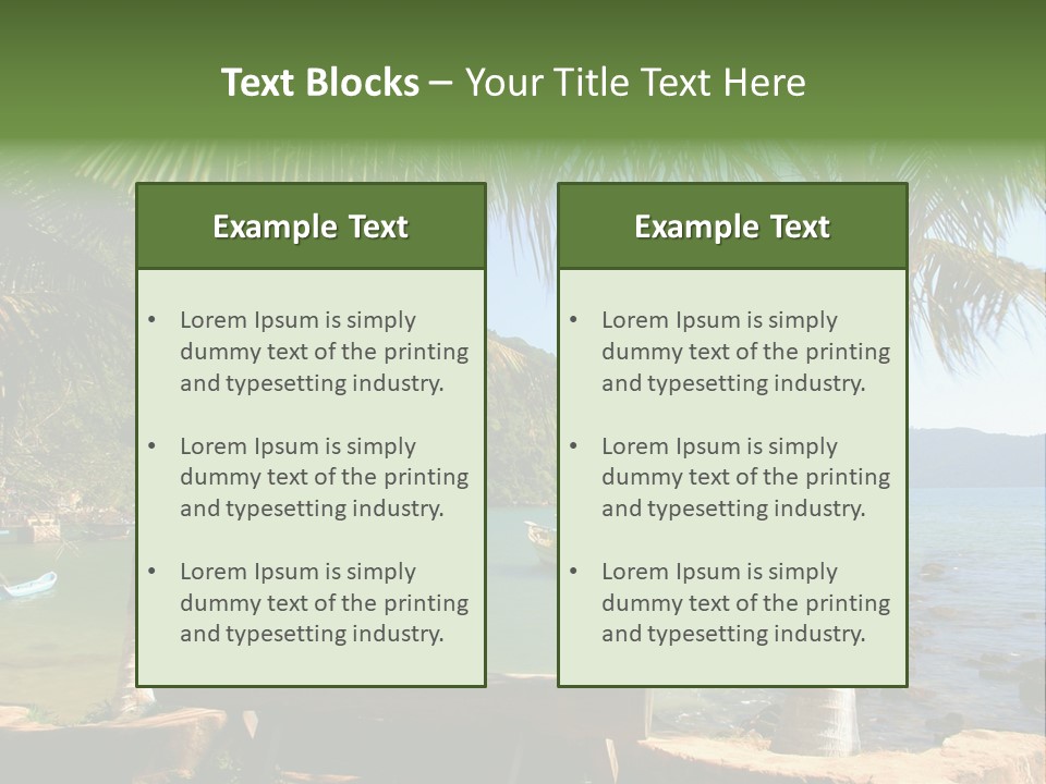 Transportation View Nature PowerPoint Template