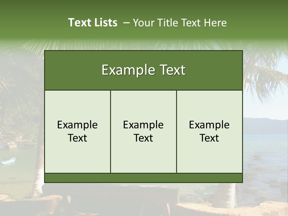 Transportation View Nature PowerPoint Template
