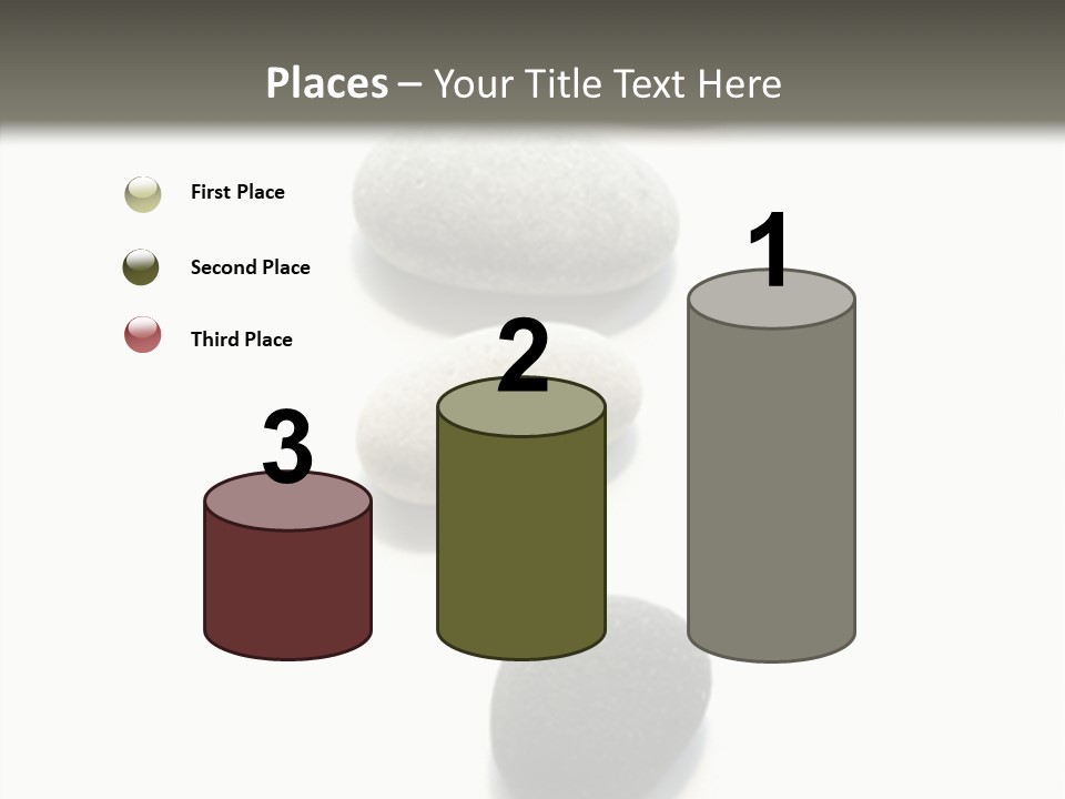 Rocks Oval Beach PowerPoint Template