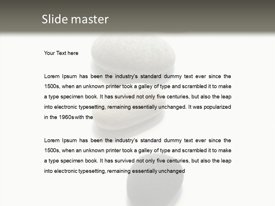 Rocks Oval Beach PowerPoint Template