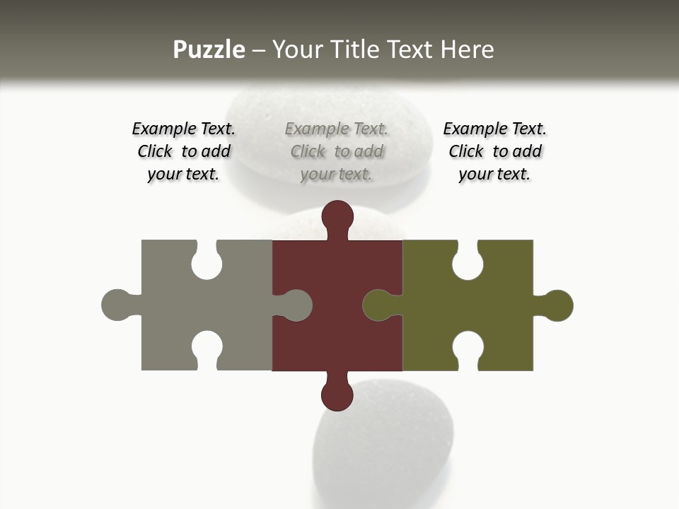 Rocks Oval Beach PowerPoint Template