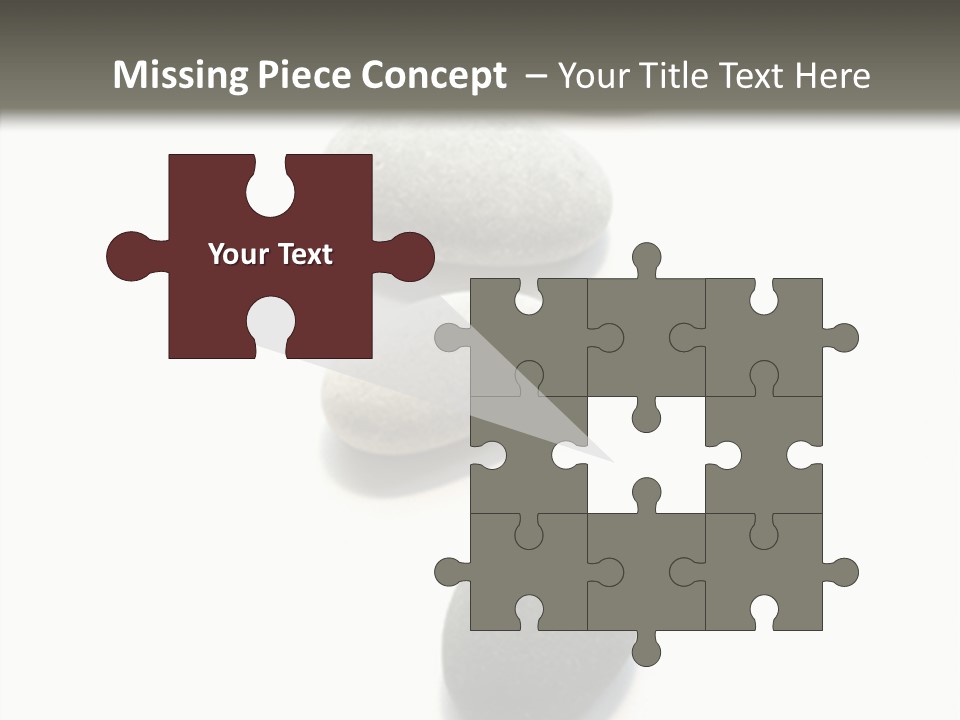 Rocks Oval Beach PowerPoint Template