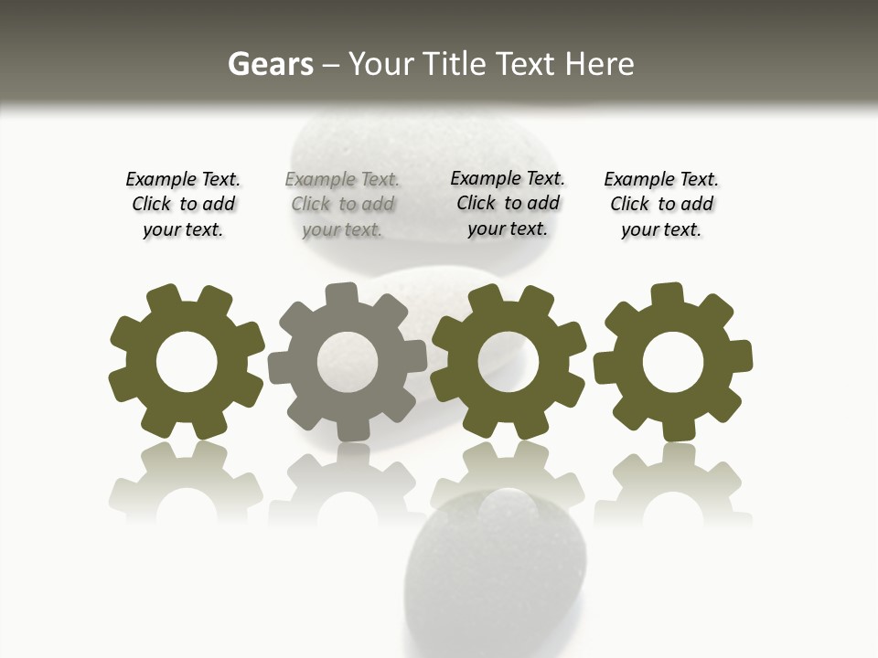 Rocks Oval Beach PowerPoint Template