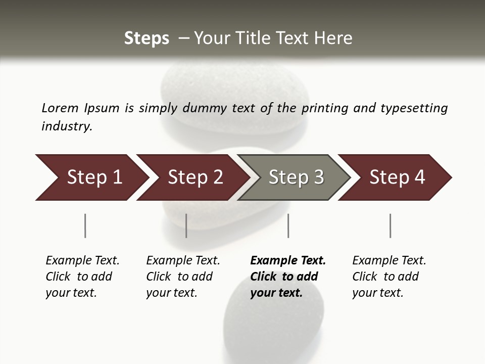 Rocks Oval Beach PowerPoint Template