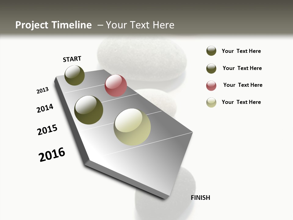 Rocks Oval Beach PowerPoint Template