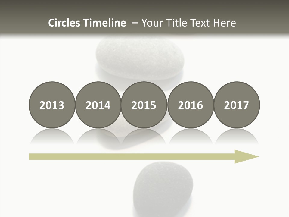 Rocks Oval Beach PowerPoint Template