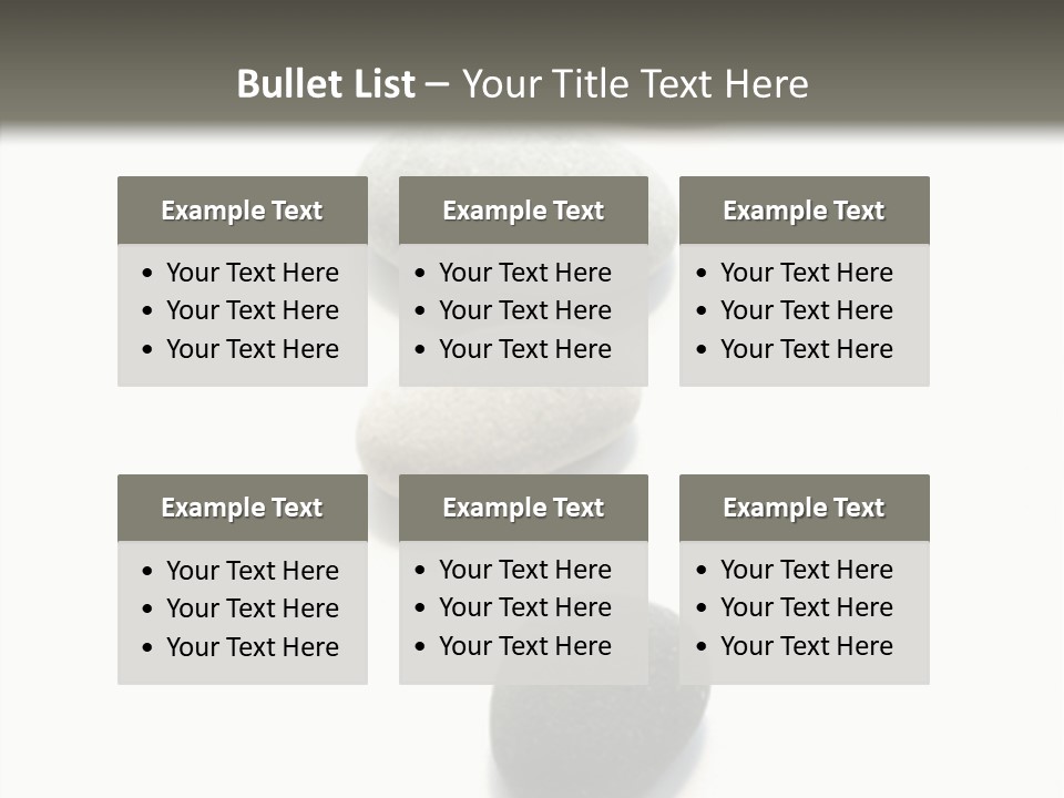 Rocks Oval Beach PowerPoint Template