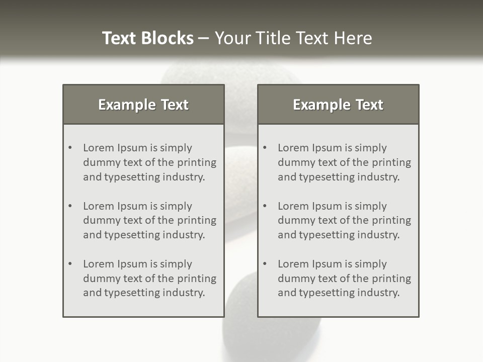 Rocks Oval Beach PowerPoint Template