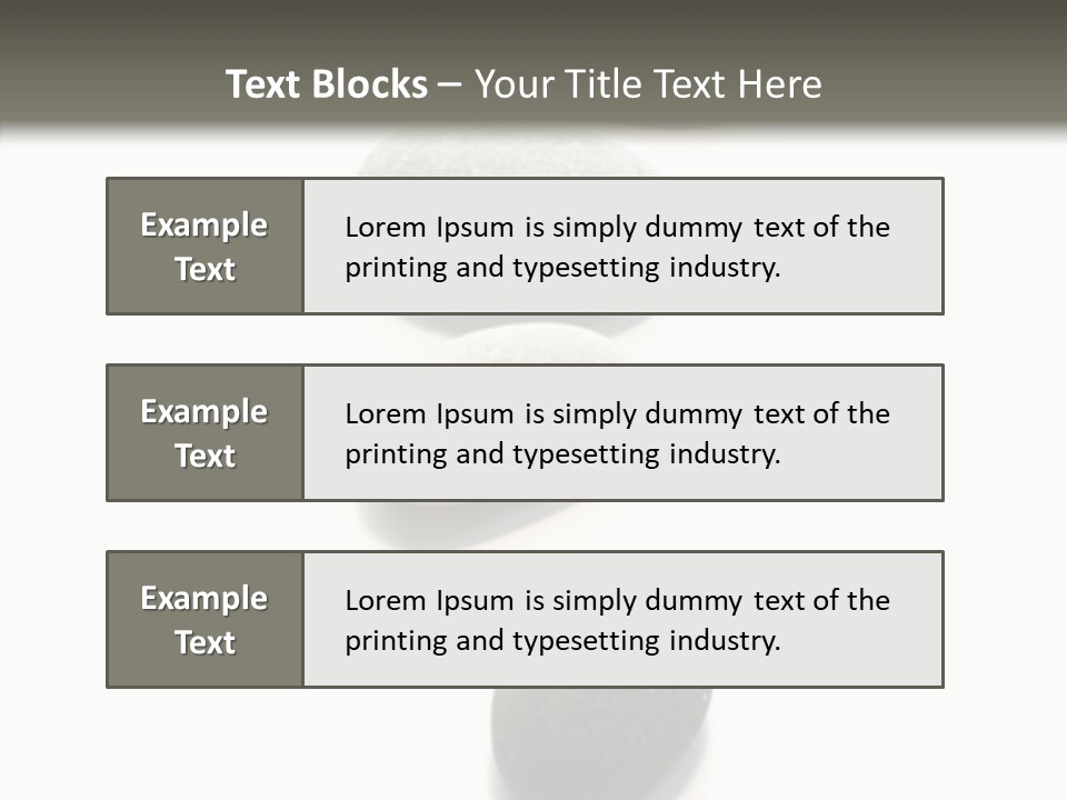 Rocks Oval Beach PowerPoint Template