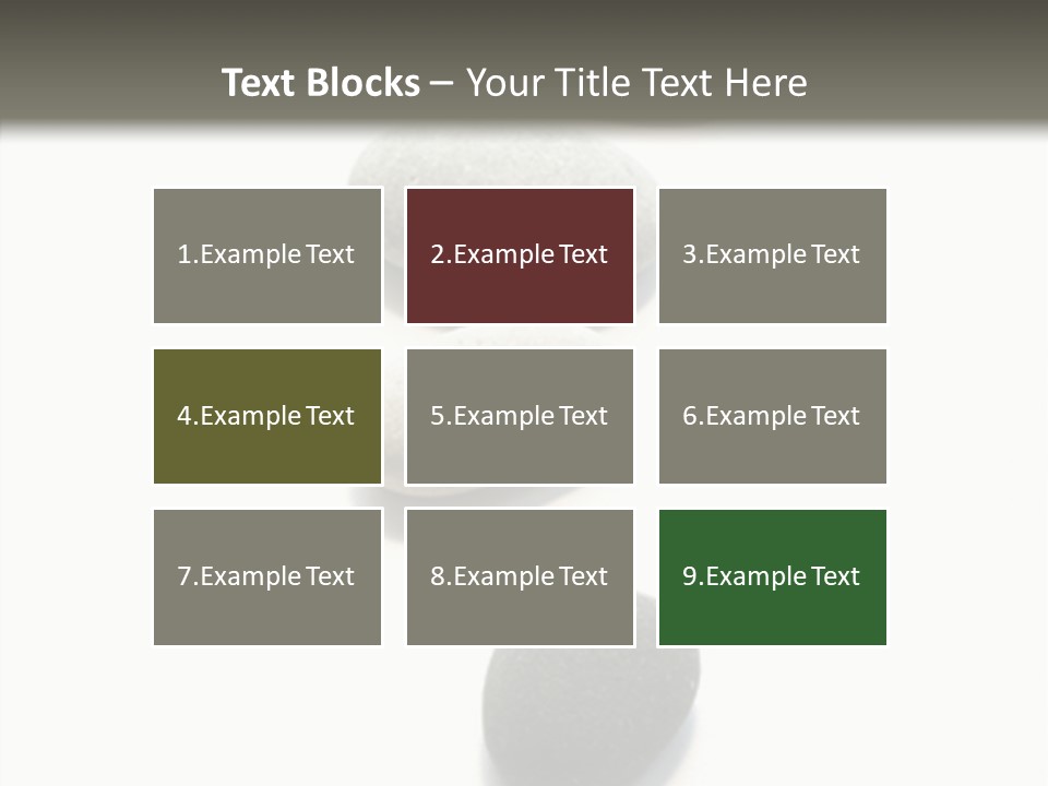 Rocks Oval Beach PowerPoint Template