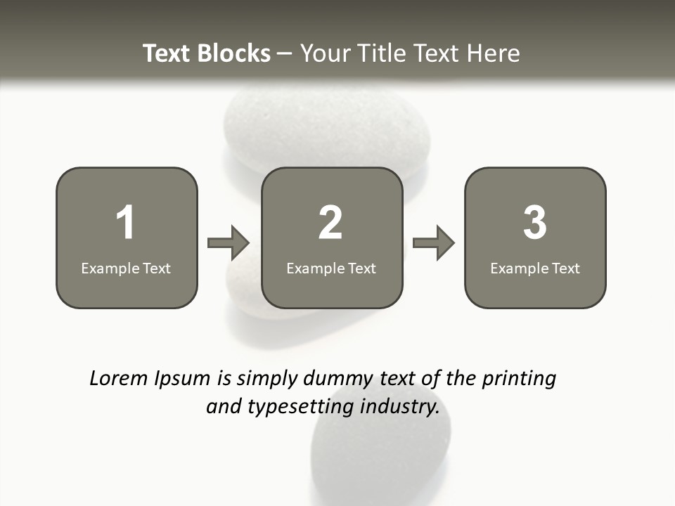 Rocks Oval Beach PowerPoint Template