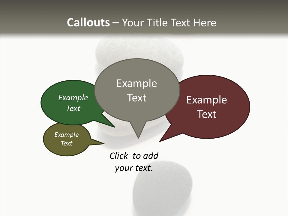 Rocks Oval Beach PowerPoint Template