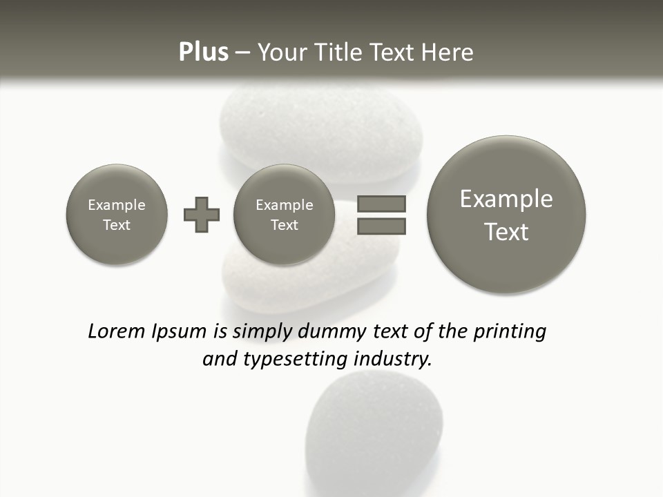 Rocks Oval Beach PowerPoint Template