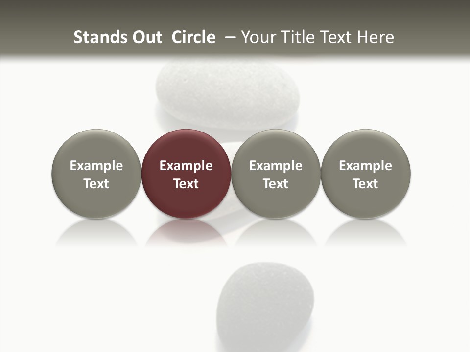 Rocks Oval Beach PowerPoint Template