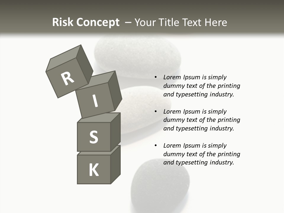 Rocks Oval Beach PowerPoint Template