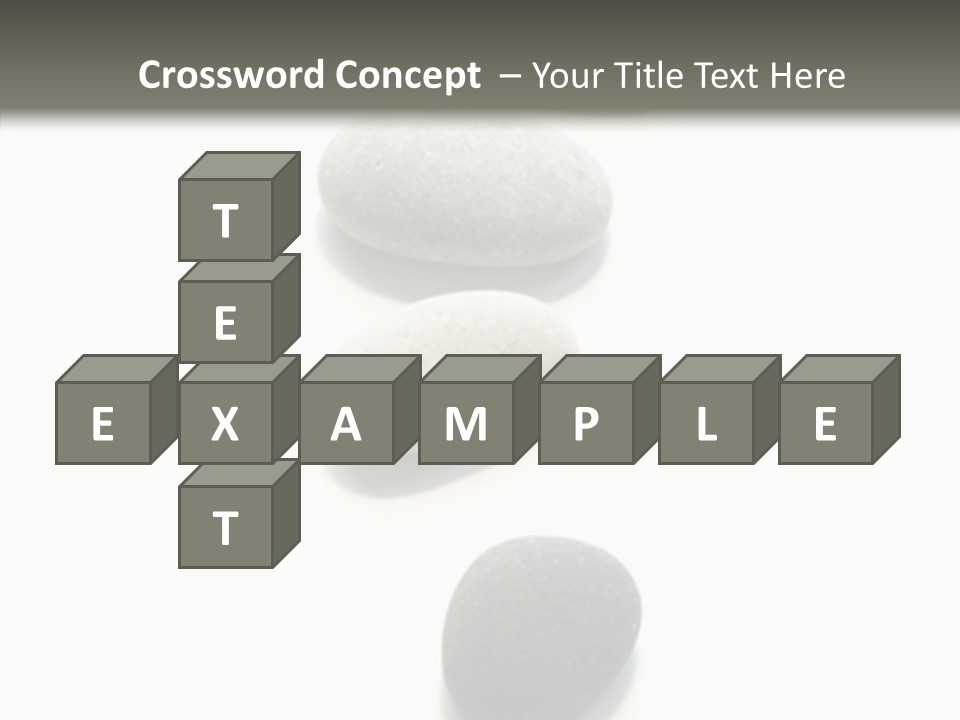 Rocks Oval Beach PowerPoint Template