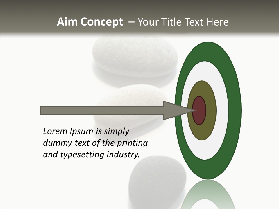 Rocks Oval Beach PowerPoint Template