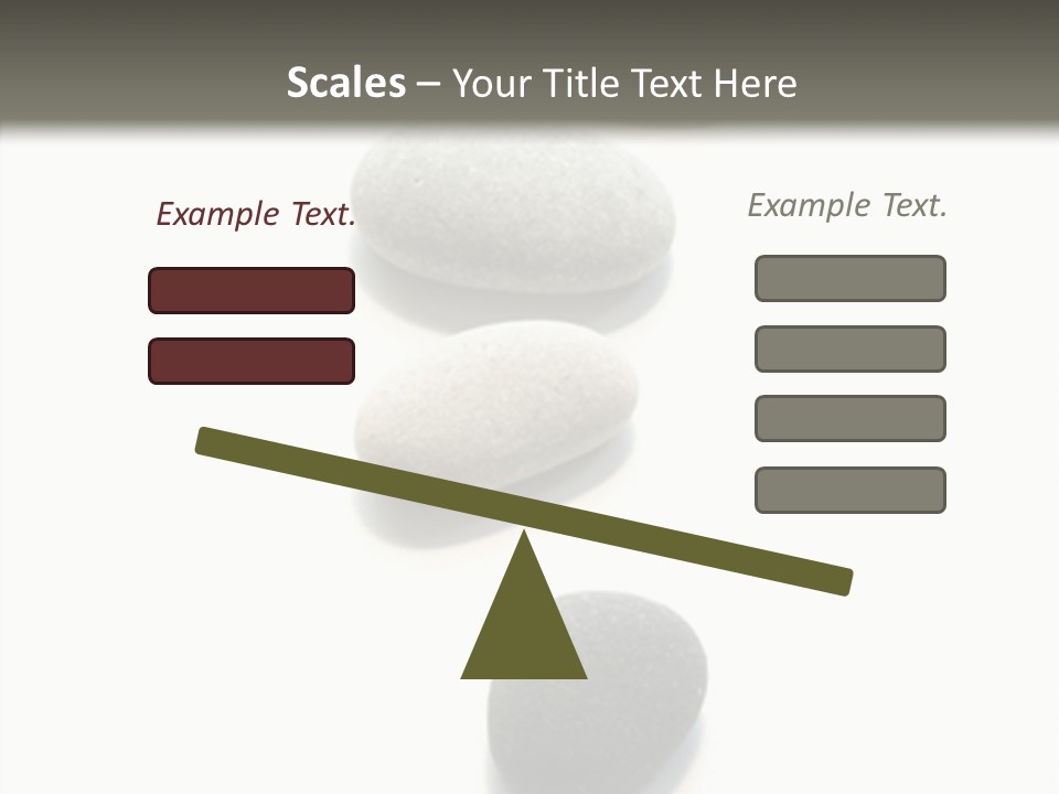 Rocks Oval Beach PowerPoint Template