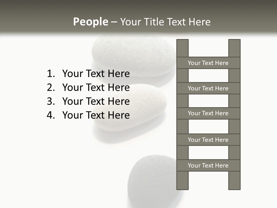 Rocks Oval Beach PowerPoint Template