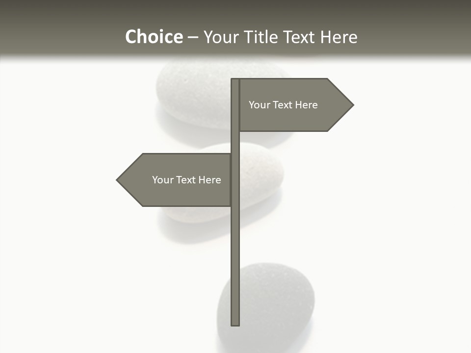 Rocks Oval Beach PowerPoint Template