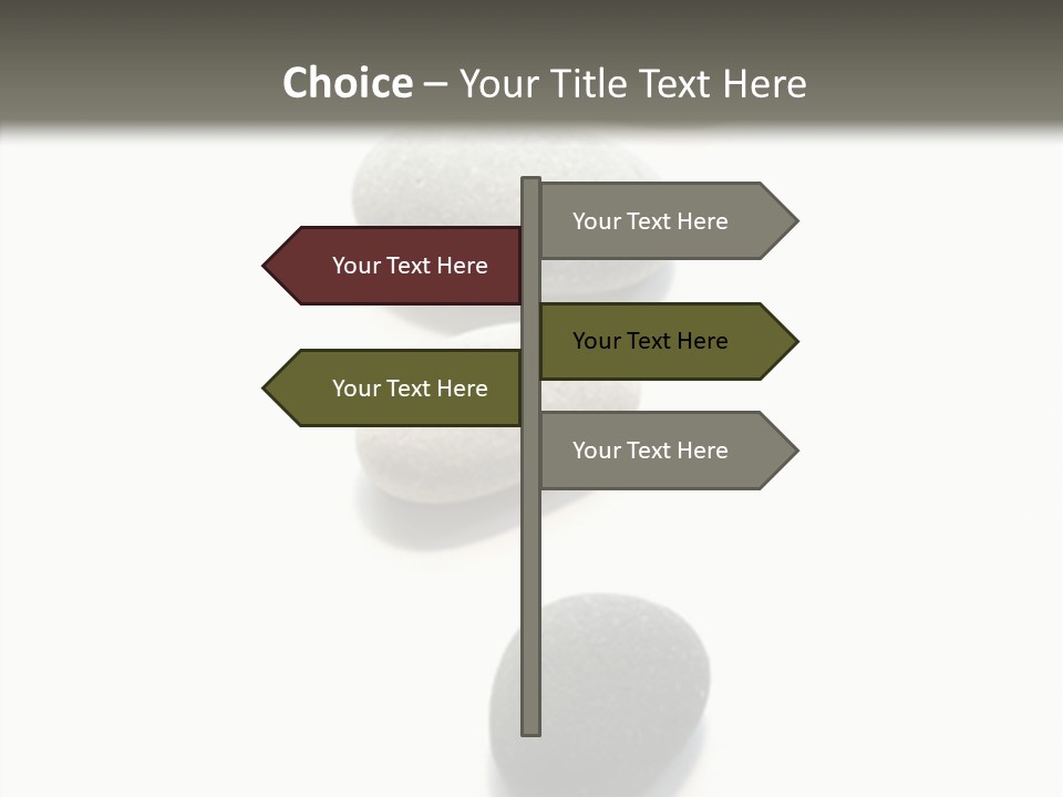 Rocks Oval Beach PowerPoint Template