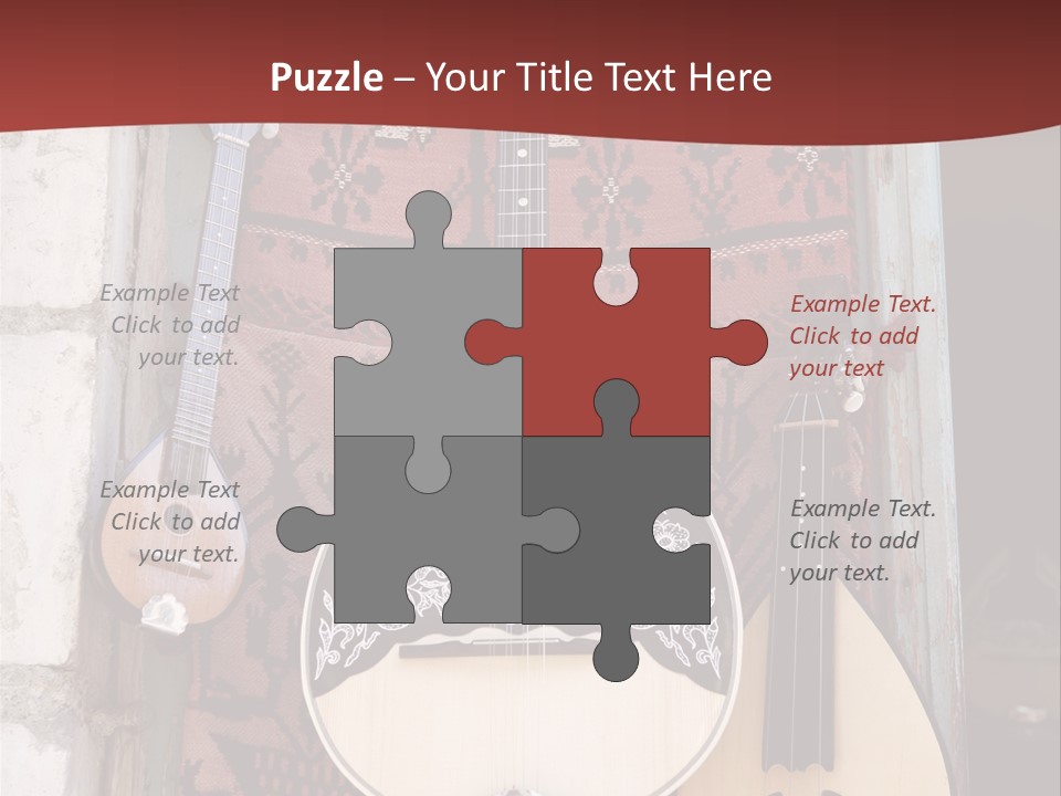 Greece Music Lyra PowerPoint Template