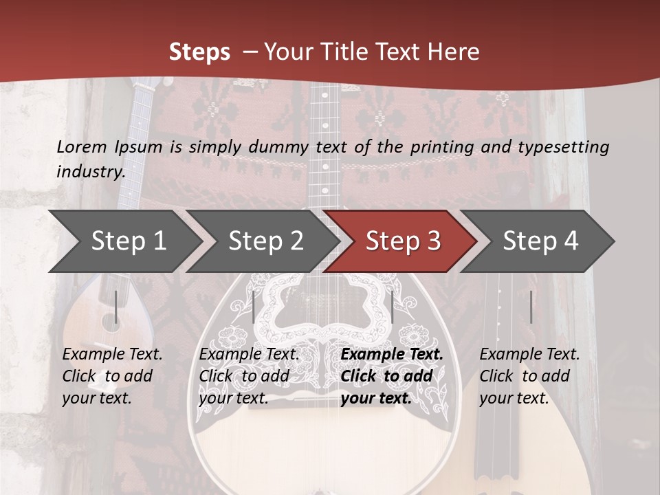 Greece Music Lyra PowerPoint Template
