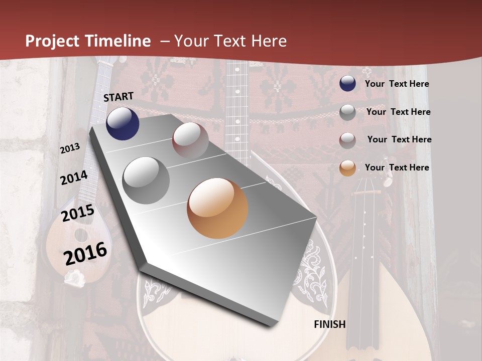 Greece Music Lyra PowerPoint Template