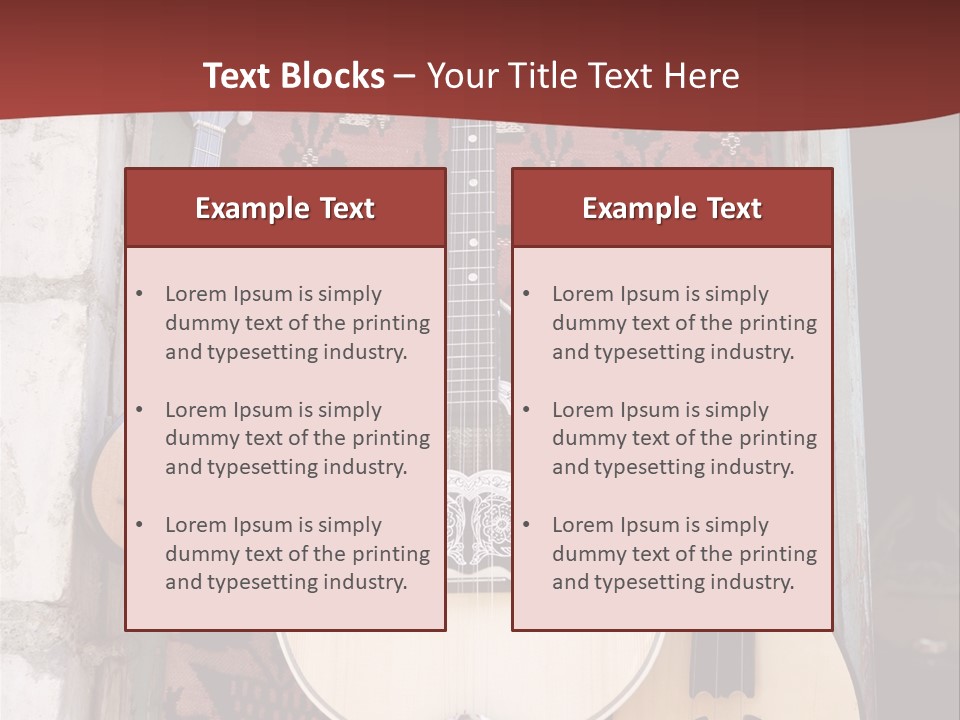 Greece Music Lyra PowerPoint Template