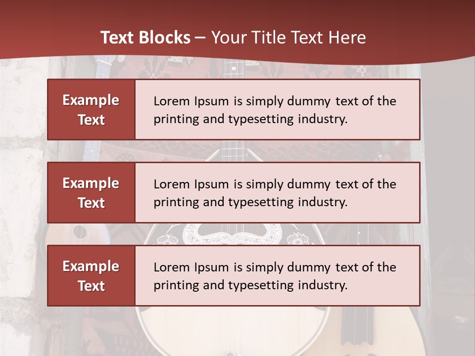 Greece Music Lyra PowerPoint Template