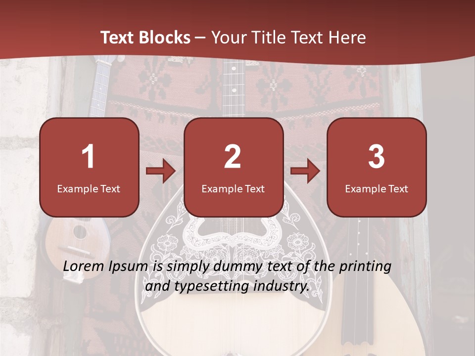 Greece Music Lyra PowerPoint Template