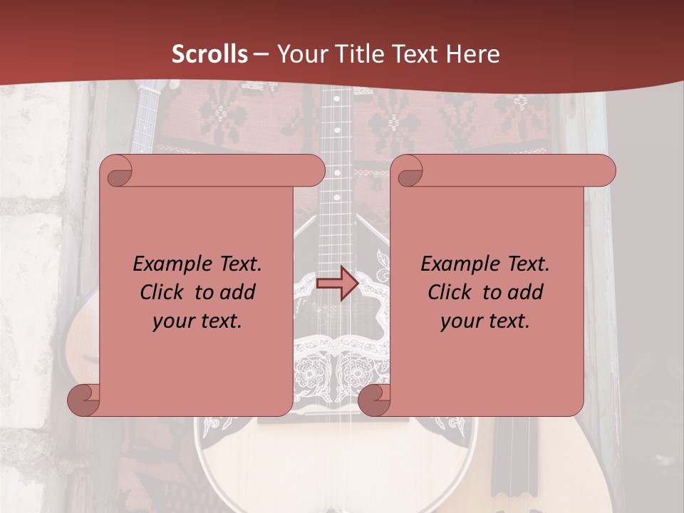 Greece Music Lyra PowerPoint Template