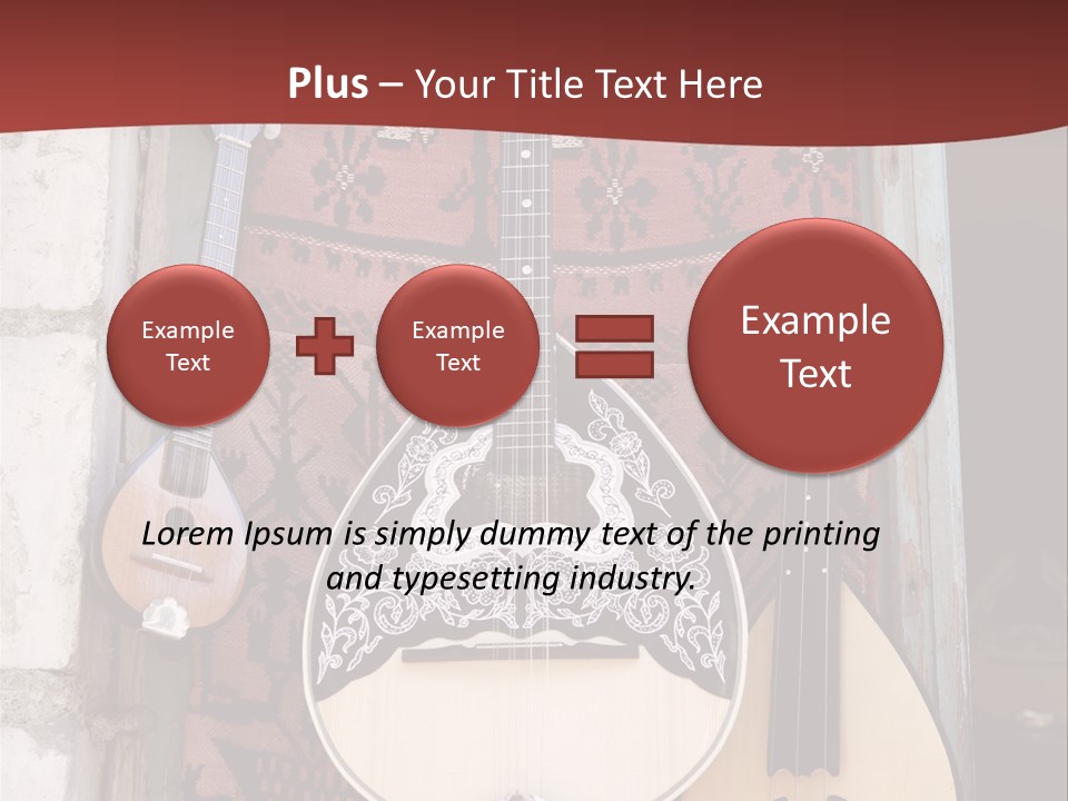 Greece Music Lyra PowerPoint Template