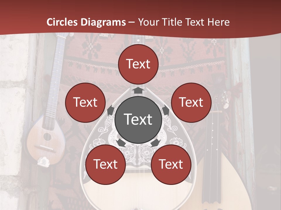 Greece Music Lyra PowerPoint Template