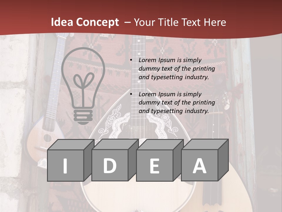 Greece Music Lyra PowerPoint Template