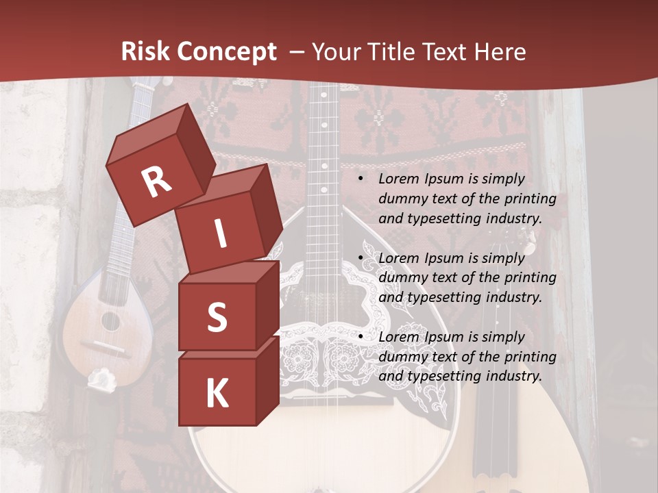 Greece Music Lyra PowerPoint Template