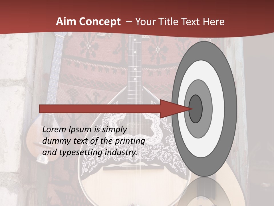 Greece Music Lyra PowerPoint Template