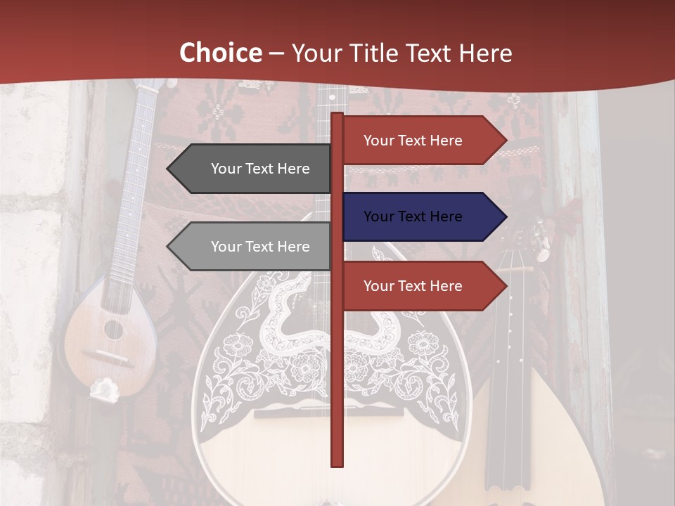 Greece Music Lyra PowerPoint Template