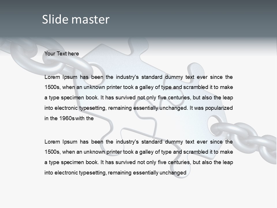 Clamp Communication Band PowerPoint Template