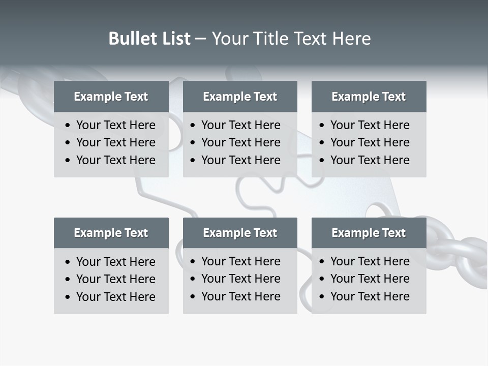 Clamp Communication Band PowerPoint Template
