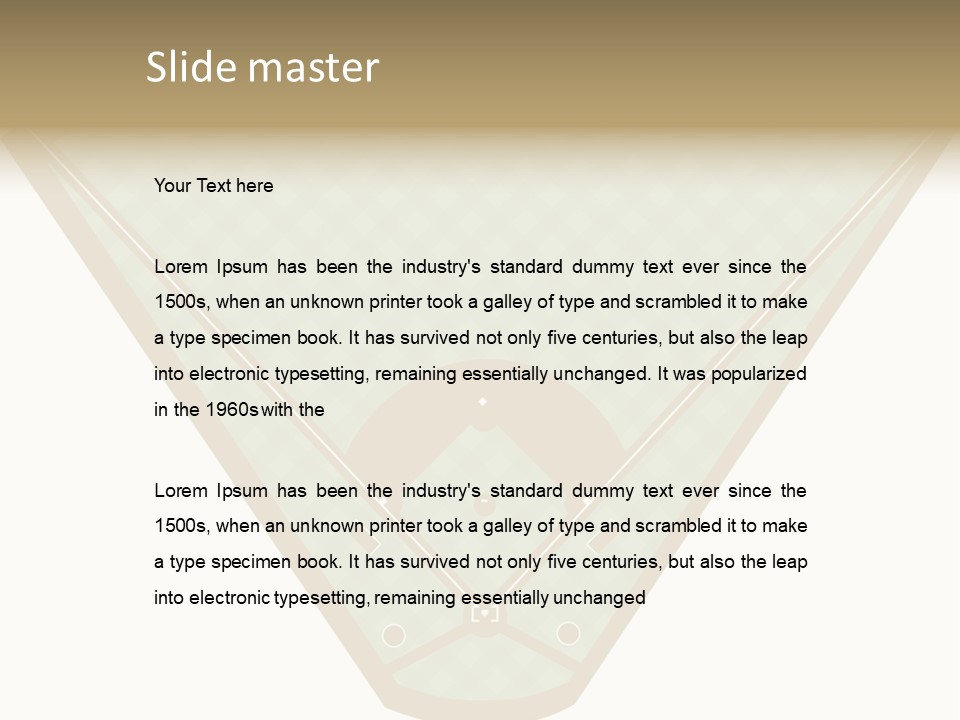 Athletic Park Illustration PowerPoint Template