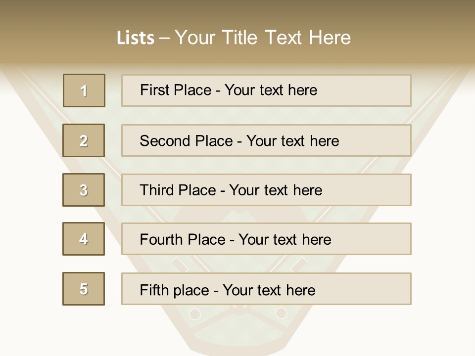 Athletic Park Illustration PowerPoint Template
